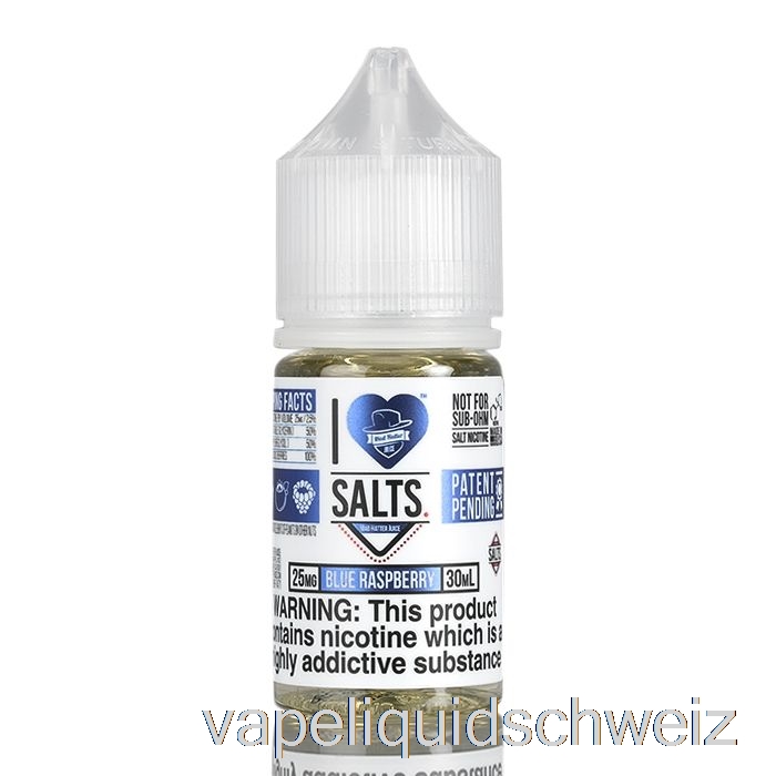 Blaue Himbeere – Ich Liebe Salze – 30 Ml 50 Mg Vape Liquid E-Liquid Schweiz